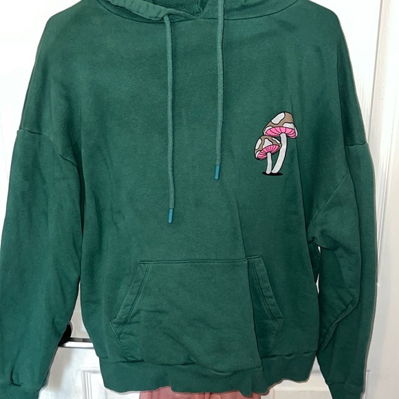 Green graphic hoodie “Let’s Grow Together” - Picture 1 of 2